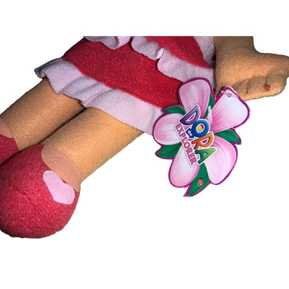 Dora The Explorer Plush Doll 13” Heart Dress/Shoes Nickelodeon Stuffed Toy 2013 - Picture 8 of 10
